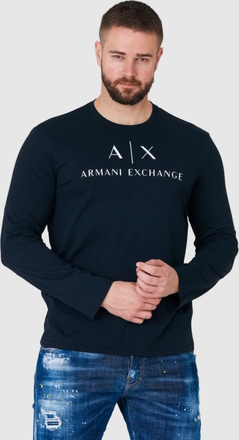 Koszulka z długim rękawem Armani Exchange z długim rękawem