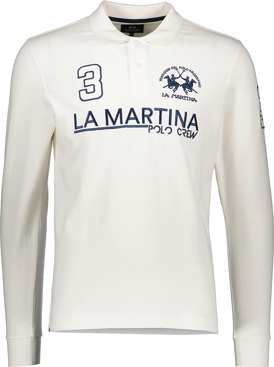 Koszulka z długim rękawem La Martina z bawełny z długim rękawem