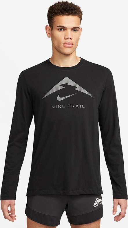 Koszulka z długim rękawem Nike z bawełny z długim rękawem w sportowym stylu