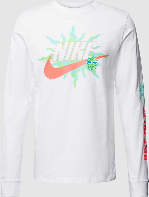 Koszulka z długim rękawem Nike z nadrukiem w młodzieżowym stylu