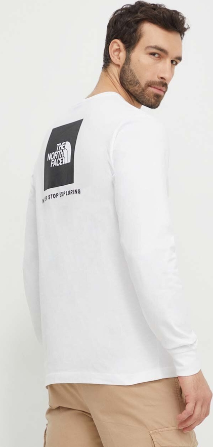Koszulka z długim rękawem The North Face z bawełny w sportowym stylu z nadrukiem
