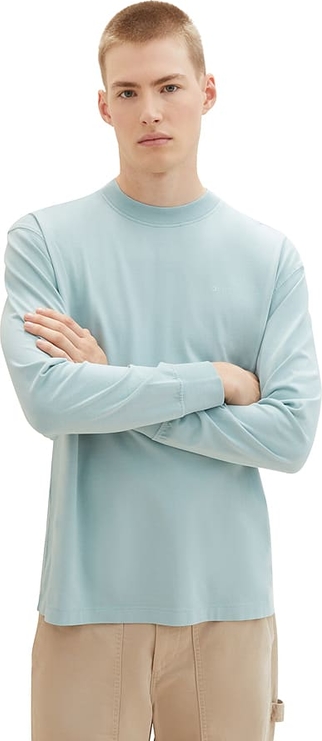 Koszulka z długim rękawem Tom Tailor z długim rękawem z bawełny