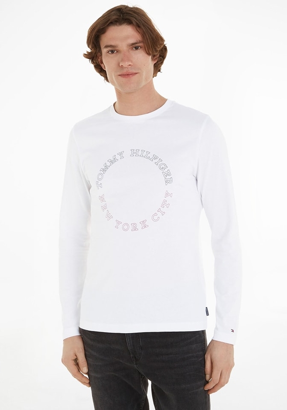 Koszulka z długim rękawem Tommy Hilfiger z bawełny w młodzieżowym stylu