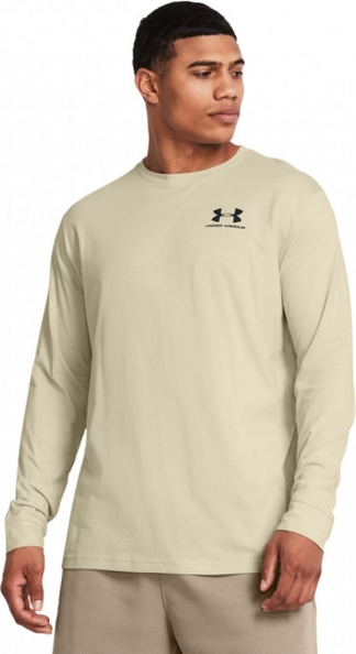 Koszulka z długim rękawem Under Armour z bawełny w sportowym stylu z nadrukiem