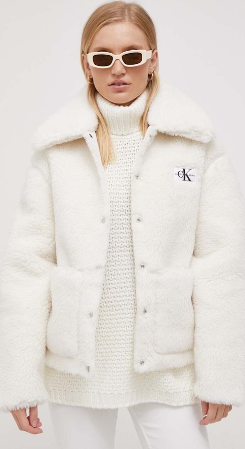 Kurtka Calvin Klein w stylu casual krótka przejściowa