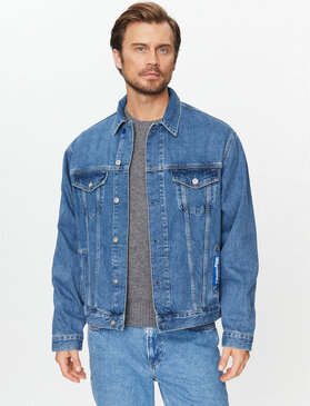 Kurtka Karl Lagerfeld Jeans w stylu casual z jeansu