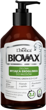 L'Biotica Biovax Ekoglinka - myjąca odżywka do włosów z zieloną glinką - 200 ml