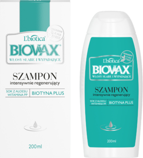L'Biotica BIOVAX Szampon do włosów słabych ze skłonnością do wypadania - 200 ml