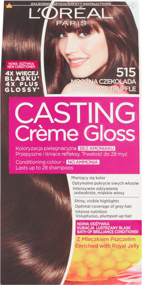 L'Oreal Paris L&apos;oréal Paris Casting Crème Gloss Farba Do Włosów 515 Mroźna Czekolada