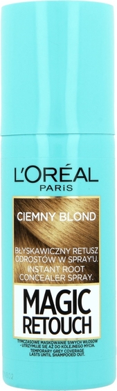 L'Oreal Paris L&apos;Oreal Paris, Magic Retouch, spray do retuszu odrostów, ciemny blond, 75 ml