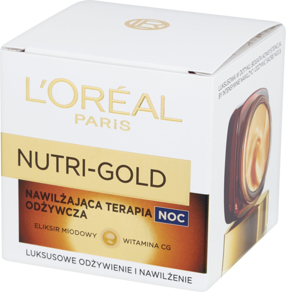L'Oreal Paris L&apos;oréal Paris Nutri Gold Nawilżająca Terapia Odżywcza Na Noc 50 Ml
