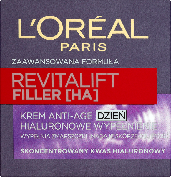 L'Oreal Paris L&apos;Oreal Paris, Revitalift Filler HA, krem Anti-Age na dzień z kwasem hialuronowym, 50 ml
