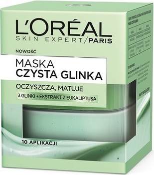 L'Oreal Paris L&apos;Oreal Paris, Skin Expert, Czysta glinka, maska oczyszczająca, 50 ml