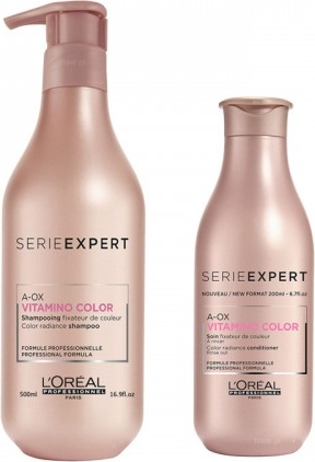L'Oreal Paris LOREAL VITAMINO COLOR Zestaw chroniący włosy farbowane szampon 500ml i odżywka 200ml