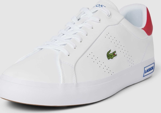 Lacoste Sneakersy skórzane z wyhaftowanym logo model ‘POWERCOURT’