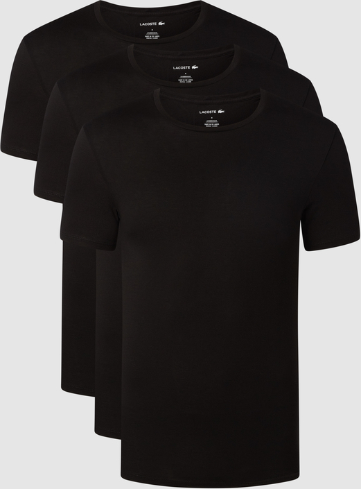 Lacoste T-shirt o kroju slim fit z bawełny w zestawie 3 szt.