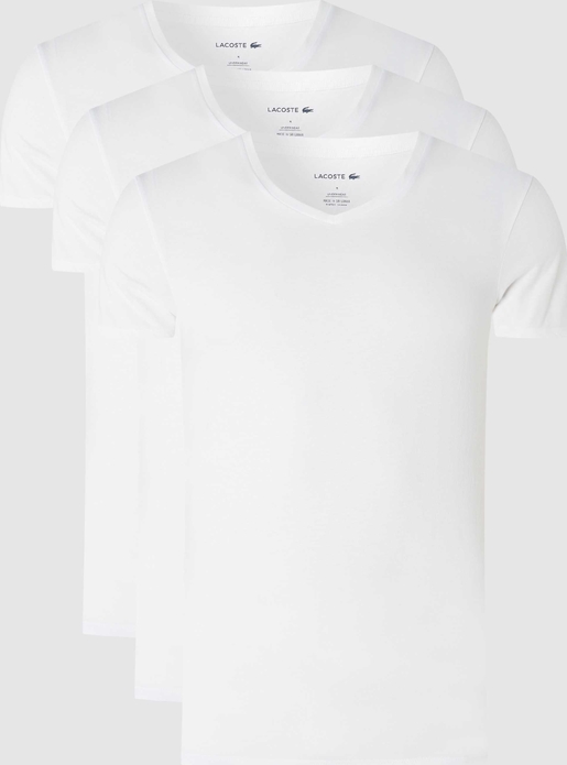 Lacoste T-shirt z bawełny w zestawie 3 szt.