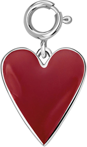 Love Story - Biżuteria Yes Zawieszka srebrna charms pokryta emalią - serce - Love Story