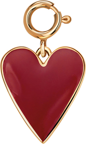 Love Story - Biżuteria Yes Zawieszka srebrna pozłacana charms pokryta emalią - serce - Love Story