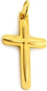 Lovrin Złota przywieszka 333 krzyż ze zdobieniem 1.22g