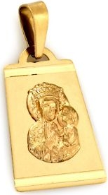 Lovrin Złoty medalik 585 Matka Boska z Dzieciątkiem 0,90g
