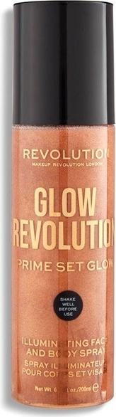 Makeup Revolution, Glow Revolution, mgiełka rozświetlająco-brązująca, Timeless Bronze, 200 ml