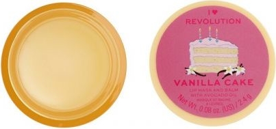 Makeup Revolution I Heart Revolution Lip Mask &amp; Balm – maska-balsam do ust Vanilla Cake (2.4 g)