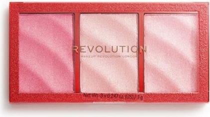 Makeup Revolution Precious Stone – paleta rozświetlaczy Ruby Crush (21 g)