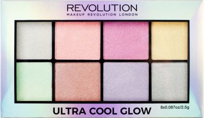 Makeup Revolution Ultra Cool Glow Palette zestaw rozświetlaczy dla kobiet 1 szt.