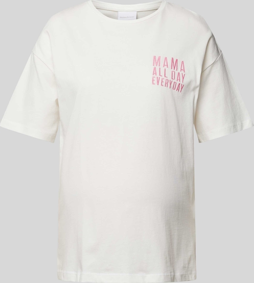 Mama Licious T-shirt ciążowy z wyhaftowanym napisem model ‘Ferida’