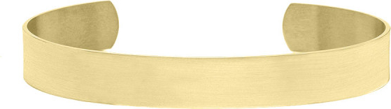 Manoki Mankietowa bransoletka męska obręcz kolor złoty do personalizacji