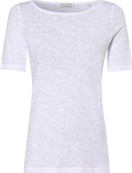 Marc O'Polo Marc O&apos;Polo T-shirt damski Kobiety Bawełna biały jednolity