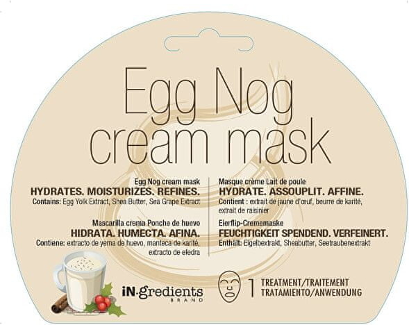 MasqueBAR Nawilżająca maska do twarzy Egg Nog ( Mask)Cream ( Mask) 1 szt.