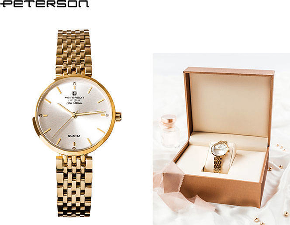 Merg Elegancki zegarek damski w klasycznym stylu — Peterson