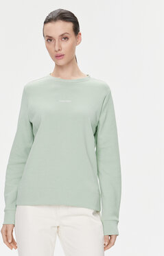 Miętowa bluza Calvin Klein krótka