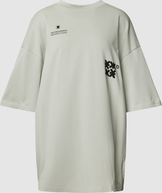 Miętowy t-shirt Karo Kauer z bawełny w stylu casual z krótkim rękawem