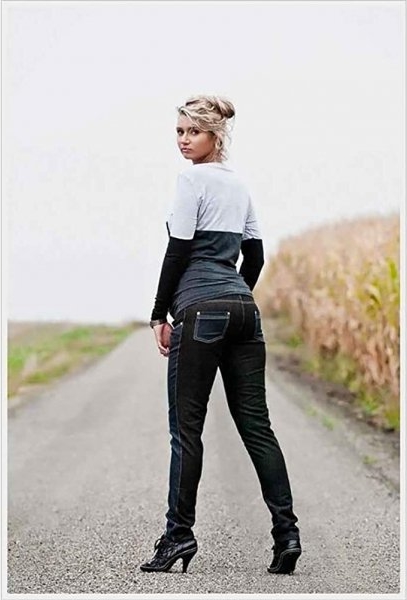 MijaCulture Spodnie ciążowe jeans Korina 9027 dla kobiet w ciąży