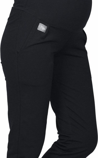 MijaCulture Wygodne spodnie dresowe ciążowe Coco M003 czarny
