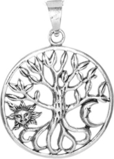 Monarti Srebrny wisiorek drzewo życia
