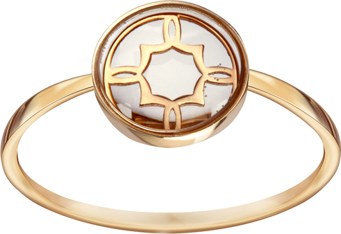 Morocco - Biżuteria Yes Pierścionek złoty z bezbarwną żywicą - Morocco
