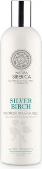 Natura Siberica, Blanche, żel pod prysznic orzeźwiający, Srebrna Brzoza, 400 ml