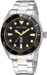 Nautica Zegarek NAPFWS223 Srebrny