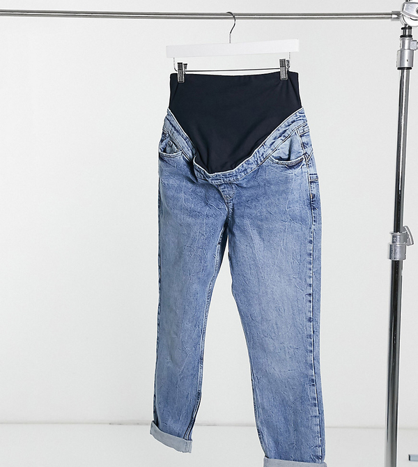 New Look Maternity – Niebieskie mom jeans