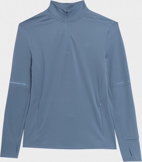 Niebieska bluza 4F w sportowym stylu z polaru
