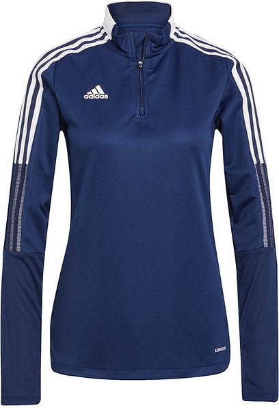 Niebieska bluza Adidas w sportowym stylu krótka
