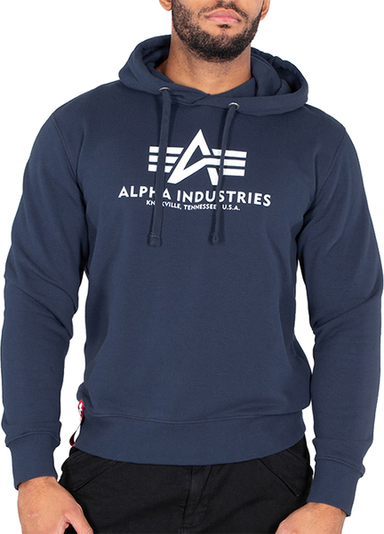 Niebieska bluza Alpha Industries z bawełny