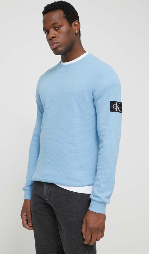 Niebieska bluza Calvin Klein z bawełny w stylu casual