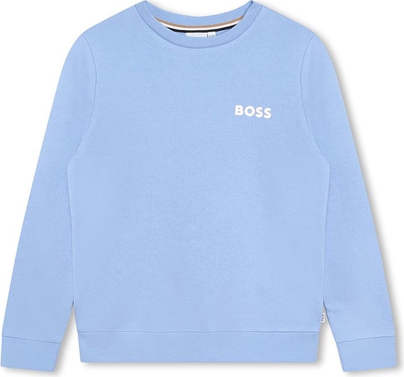 Niebieska bluza dziecięca Hugo Boss z bawełny