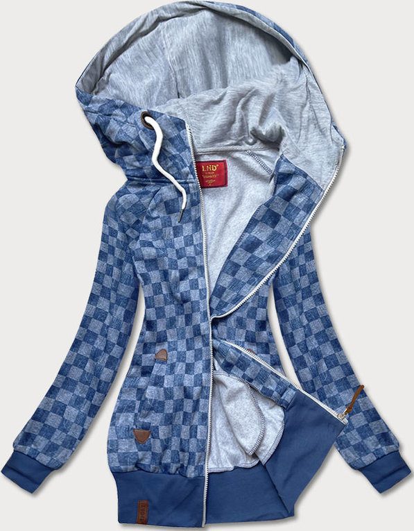 Niebieska bluza Goodlookin.pl z kapturem w stylu casual z bawełny