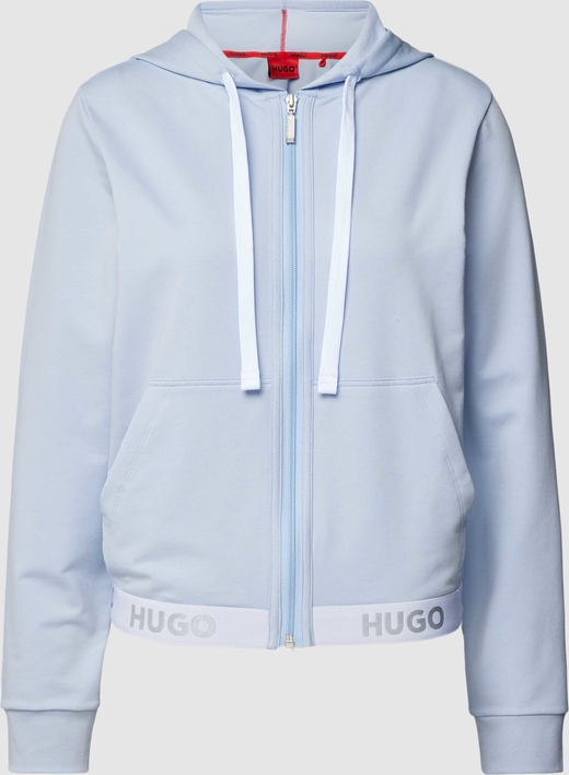 Niebieska bluza Hugo Boss w stylu casual z kapturem